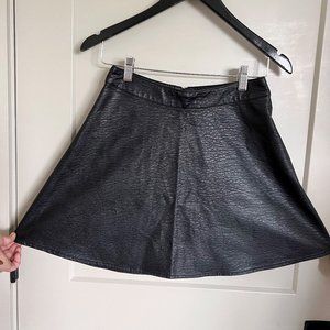 H&M Faux Leather Skirt